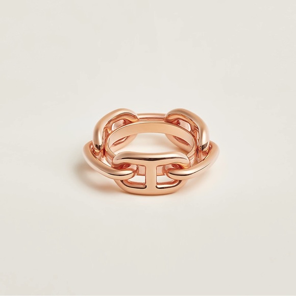 Hermes Regate scarf 90 ring in rose gold - Picture 6 of 6